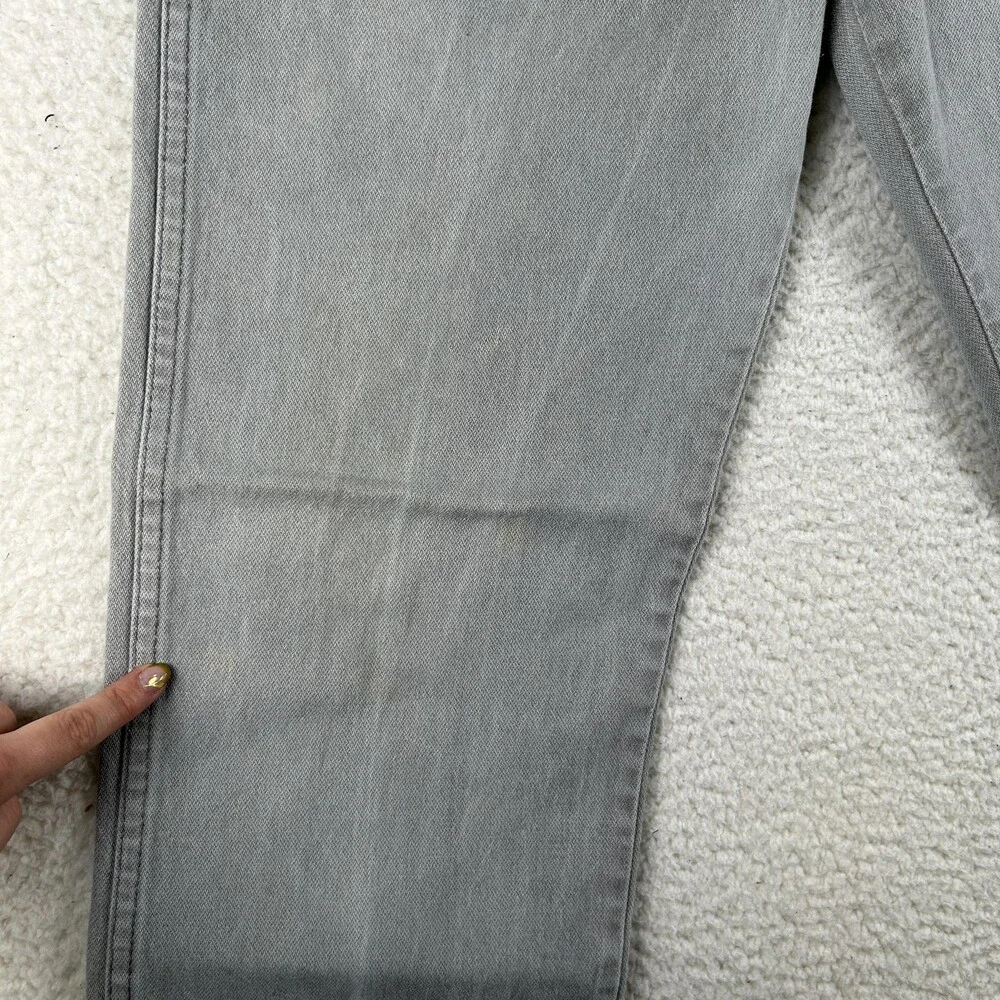 Vintage Wrangler Jeans Mens 32x35 Gray Regular Straight Ideal Zipper 3MWZPG 80s